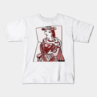 portrait cubism Kids T-Shirt